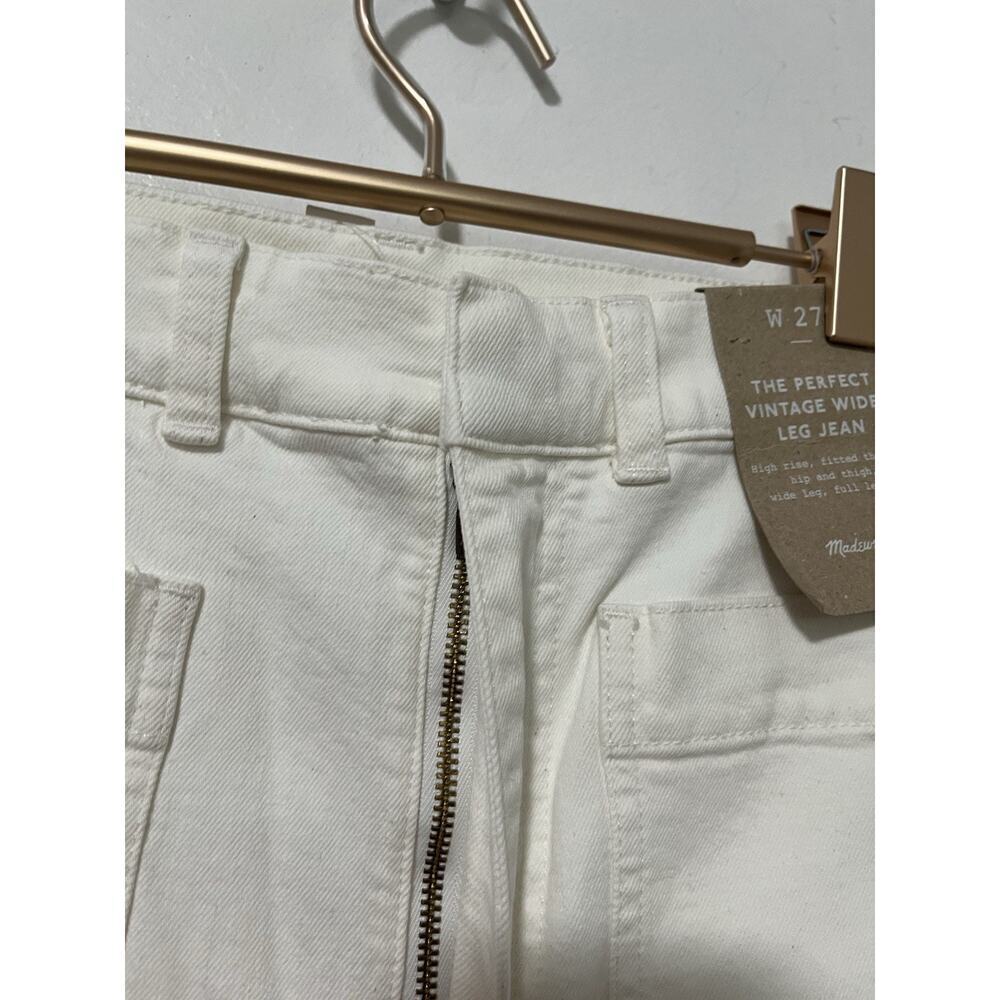Madewell‎ Womens Perfect Vintage Wide Leg Jeans Size 27 Cream White Preppy NWT - Picture 3 of 8